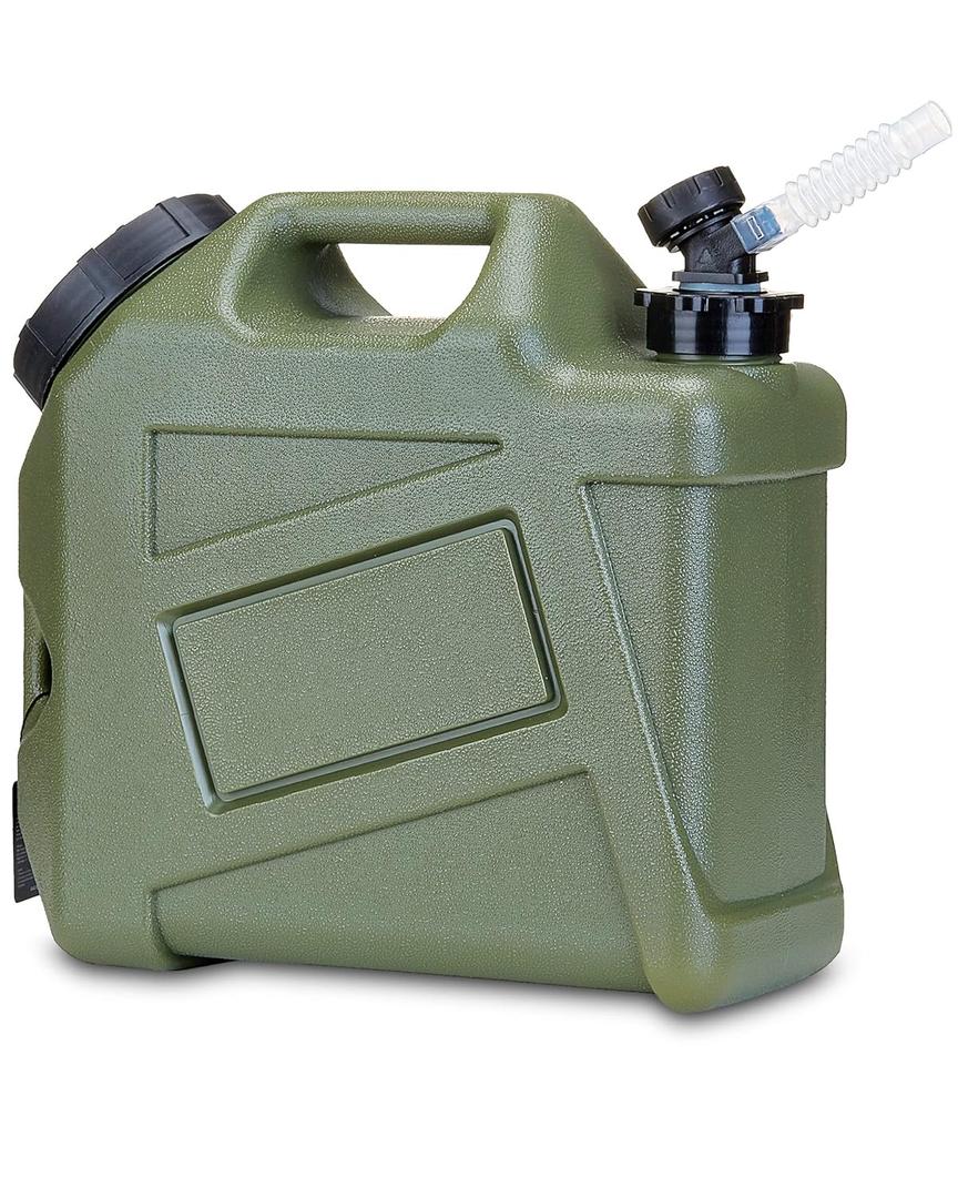UPWOIGH Camping Water Container, 2.6 Gallon Small(13.1x12x5.3in) Water Containers Jug, Truly No Leakage Water Storage, Green Water Tank,BPA Free Portable Emergency Water Can for Camping, Hiking (332.8 Ounces)
