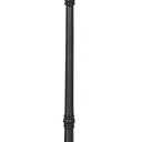 Westcharm Portable 3-Head LED Solar Light Planter for Backyard Patio Porch Outdoor Decoration - 6.7 ft. (80 in.) Black Solar Street Lamp with Planter