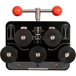 Brake Line Straightener, Tubing Straightener Tool for 3/16" to 1.0" Inch Diameter, Fuel Line Straightener, Handheld Pipe Straightener with Red Handles for Automotive, HVAC, Plumbing, Copper, Aluminum