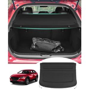 Powerty Cargo Cover for 2020-2025 2026 Mazda CX-30 CX30 Trunk Cover Trunk Shielding Shade for CX30 Accessories Luggage Cover No Gap(Can Withstand The Load)
