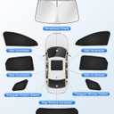 Canvcle Window Shades for 2023-2025 2026 Kia Sportage Accessories Windshield Sun Shade Side Rear Window Covers Sunshade Sun Visor Shield Privacy Protection for Camping Keep Vehicle Cool Black 8PCS