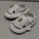 XPKWS Shark Slides Kids Clogs LED Light up Garden Shoes Sharklas Boys Girls Mules Sandals Toddler Slippers Indoor Outdoor Non-slip (6-6.5 Toddler)