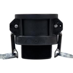 1 PC Polypropylene Cam Groove Fitting Standard Type B Camlock Fittings, 2" Female Coupler x 2" Male Thread 2 inch camlock fittings With Camlock Gasket Inside