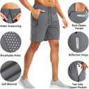 Riskrole 2 Pack Men's Athletic Shorts 7 Inch Inseam Lightweight Quick Dry Running Shorts for Men Gym Workout Shorts