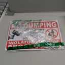 2 Pack Aluminum No Dumping Signs with Stakes, 8x12 Rust-Free Reflective Private Property Sign for Yard or Fence, Weatherproof Outdoor Use