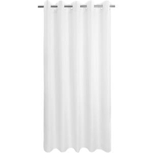 Extra Long No Hook Shower Curtain or Liner Soft Microfiber - 96" Length Fabric Shower Curtain Liner Set, Machine Washable & Water Repellent, White, 71x98