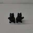 Denique Cat Decorative Bookends, Cute Book Ends to Hold Books, Bookends for Shelves, Unique Cast Iron Book Stopper for Heavy Books, Cat Office Decor, 1 Pair/2 PCS