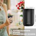 comiso Bluetooth Speaker, Portable Bluetooth Speakers with Wireless Stereo Pairing, Built in Mic, 360 HD Sound,IP65 Waterproof Speaker,Support TF Card, for Home/Party/Outdoor/Beach,Gift For Men/Women