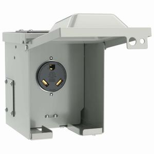 30 Amp RV Power Outlet Box, NEMA TT-30R 125V RV Outdoor Electrical Receptacle Panel, Weatherproof, for RV Camper Travel Trailer Electric Car Generator