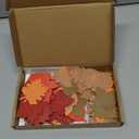 Hillban 250 Pcs Paper Fall Leaves Die Cuts Bulk Autumn Leaf Cutout Thanksgiving Autumn Leave Decor Multicolor Mixed Leaves for Fall Bulletin Board and Craft Projects Party Decor (2.4 Inches)