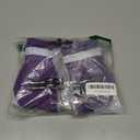 AOFITEE Dog Coat, Warm Dog Winter Coat for Small Dogs, Reflective Turtleneck Dogs Jacket with Harness Built in, Waterproof Windproof Pet Fleece Vest Snow Jacket for Cold Weather, Purple S