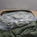 Monbix King Size Comforter Set, Olive Green King Bed Set Reversible, King Size Comforter Set 7 Pieces, Cationic Dyeing Bed in a Bag with Comforter, Sheets, Pillowcases & Shams