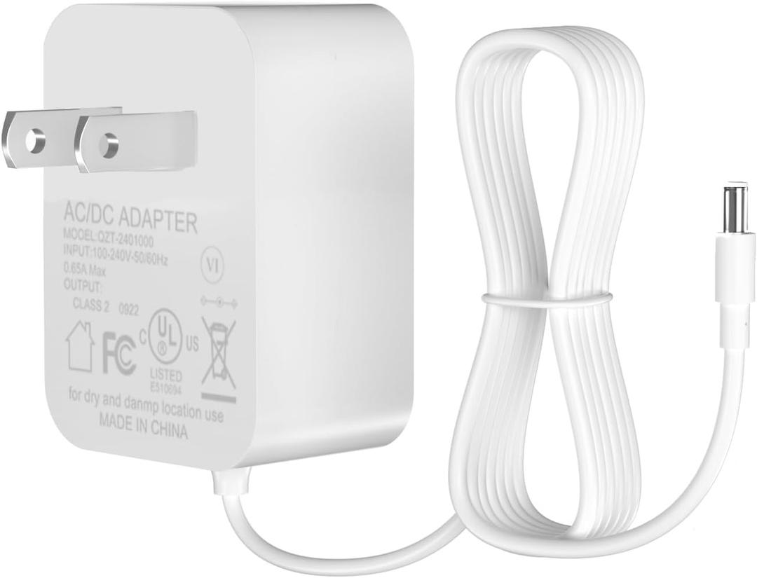 5V Baby Monitor Power Cord for iFamily SM650, SM6502, SM43E, SM43Ev2, SM653, SM651, SM936E, SM70C Monitor and Camera Unit Video Baby Monitor Replacement Charger Cord