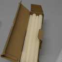 flamecan Ivory Taper Candles, Set of 20 Unscented and Smokeless 10 Inch Taper Candles Long Burning, Paraffin Wax with Cotton Wicks for Burning Approxinately 7-8 Hours Time