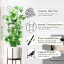 ZOUTOG Trellis for Climbing Plants Indoor 4 Pack 30 Inch,Rustproof Metal Garden Trellis for Potted Plants,Houseplant Support Indoor Outdoor for Ivy Pothos Monstera Hoya Flower Vines(Butterfly Shape)