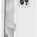 Vooii Compatible with iPhone 16 Pro Case, Liquid Silicone Upgrade [Camera Protection] [Soft Anti-Scratch Microfiber Lining] Shockproof Phone Case for iPhone 16 Pro 6.3 inch - White