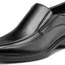 Bruno Marc Men's Square Toe Dress Loafers Formal Shoes (8 Wide, 5-black)
