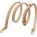 Genuine Vachetta Leather Crossbody Strap Genuine Leather Adjustable Replacement Strap for Shoulder Bag Handbag Purse