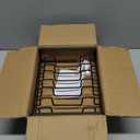 2 Pack Plate Holders Organizers 8 Slots Upright Cabinet Dish Drying Racks Metal Plate Stands (for 6In. 10In. Plates) Dish Organizers for Countertop and Cupboard(at Least 11.2in.Height) Black