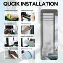 Loviga Window Seal for Portable Air Conditioner, 100% Sealing Effect AC Window Seal Vent Kit for Portable Air Conditioner Tumbler Dryer, 10x24~36 Inch Length Adjustable Waterproof