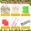 Cunno 18 Pcs Christmas Nutcracker Diamond Art Ornaments 5d DIY Painting Keychains Kits Gifts Full Drill Hanging Pendant Charms with Tool for Adult Holiday Party Decoration(Cute,Gold Silver)