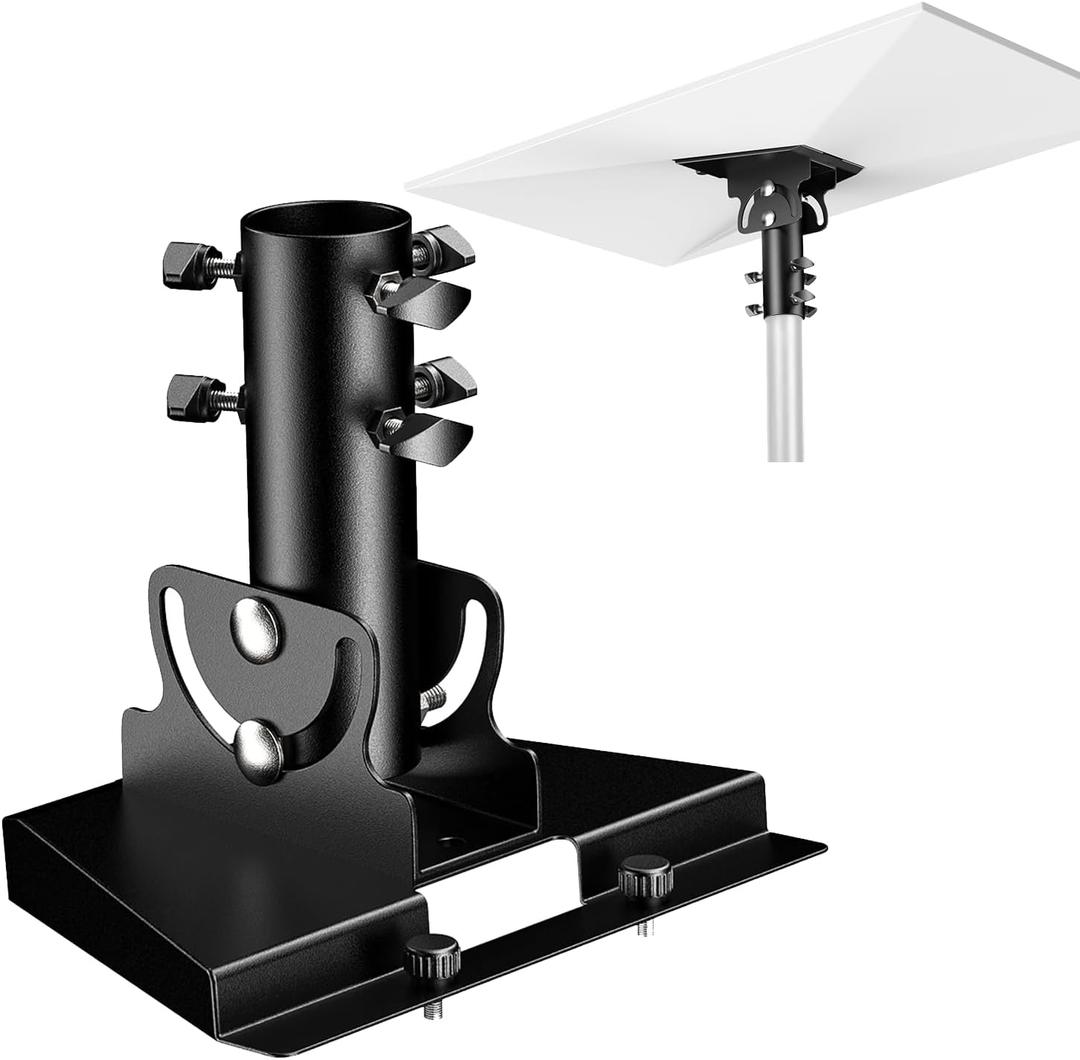Starlink Gen 3 Mount, Starlink Pole Mount, Starlink Mounting Kit for Starlink Standard Dish V3fits masts from 1.1-2.1in (28-54mm).Starlink gen 3 Pipe Adapter can be Adjusted from 90-180,Black