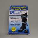 Pack of 2, Ontel Miracle Socks - Small/Medium, Black (1 Pair), Reduces Swelling & Enhances Circulation