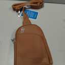 INICAT RFID Blocking Sling Bag, Anti Theft Crossbody Bag for Women, Travel Fanny Pack Style Purse, Vegan Leather