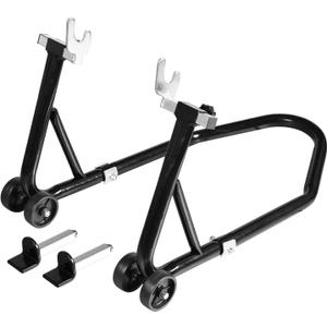 Motorcycle Stand Rear Swingarm Spool Paddock Stand, 500Lbs Capacity Combo Wheel Lift Stand for Sport Bike, Fit for Yamaha Honda Kawasaki Black (One Pack)