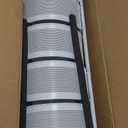 JAQ 5-Tier No Assembly White Rotating Storage Rack, Large Capacity Utility Cart for Kitchen Bathroom Nursery, Heavy Duty Fruit Vegetable Stand, White