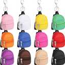 Hsei 12 Pcs Mini Backpack Keychain Bulk Mini Coin Purse Bulk Small Key Chain Lanyard Bag Cute Keychain Pouch for Women(Classic,Multcolor)