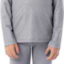ColdPruf Kids Base Layer Long Sleeve Jersey Crew Top and Pant Set (S)