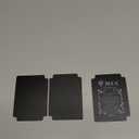 ZLCA Card Deck Box for Trading Cards, MTG YuGiOh Deck Case Holds 100+ Single Sleeved Cards, PU Leather Magnetic Card Storage Box Fits for TCG CCG Magic Game Cards (Black& Gold)