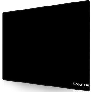 Glass Gaming Mouse Pad, Professional Esport Tempered Glass Mouse Pad Ultra-Smooth Micro-Etched Surface for Top Speed and Control,Hard Mousepad Black (XL 19.7'' L x 15.8'' W)