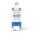 Amazon Grocery, Seltzer Sparkling Water, 33.8 Fl Oz (Previously Happy Belly, Packaging May Vary) (EXP 01/19/26)