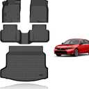 KELCSEECS All Weather Floor Mats & Cargo Liner for 2026 2025 Honda Civic Hatchback Hybrid(Not Sedan) Car Mats Trunk Mat Honda Civic Hatchback Hybrid Floor Mats Accessories