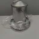 6.6lb Stainless Steel Hanging Chicken Feeder, Metal No Waste Poultry Feeder, Rustproof, Reusable, Long-Lasting, Gravity Feed Chicken Coop Accessories for Chicken, Geese, Duck, Hens, Rooster, Chick