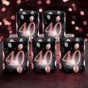 3 x Kittmip 10 Sets 40th Happy Birthday Centerpieces for Table Black Rose Gold