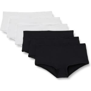 Amazon Essentials Women's Peached Microfiber Boyshort Panties, Pack of 6 (XXL)