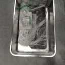 PETNF All Metal Cat Litter Box - All Stainless Steel Litter Box, Odor-Free Large Capacity with Included Litter Scoop, Leak-Proof High-Sided, Easy-to-Maintain for Big Cats & Multi-Cat Homes (1 Pack) (Silver White)