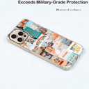 Christian Quotes iPhone 16 Pro Case, Aesthetic Vintage Jesus Bible Verses Pattern for Women & Men, Soft TPU Bumper