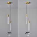 Modern Light Fixture Kitchen Island Pendant Light Dimmable LED Gold Pendant Lights Mini Crystal Pendant Lighting for Bedroom Dining Room Living Room2-Light