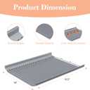 19.2 Inch Ash Pan Replacement Parts for Nexgrill 810-0025 Charcoal Grills, Heavy Duty Steel Gray Coating Ash Pan/Drip Pan for Nexgrill Charcoal 22inch Grills 810-0025,19.2" Drip Pan