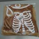 My First Halloween Dress Baby Girl Skeleton Velvet Bubble Romper Sequin Tulle Cloak Toddler Christmas Birthday Outfit (Brown)