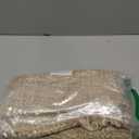 Lahome Belle Boho Kitchen Runner, 2x4.3 Bathroom Runner Rug Lightweight Entryway Rugs Woven Cotton Throw Mat with Tassels, Farmhouse Non Shedding Washable Low Pile Runners for Bedroom Doorway, Khaki