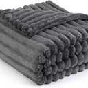 Bedsure Grey Fleece Twin Blanket for Couch - GentleSoft Cozy Soft Blankets for Women, Cute Small Throws for Girls, 60x80 Inches (Twin (60" x 80"))