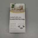 24 Pcs Chair Leg Floor Protectors for Hardwood Floors Silicone Covers to Protect Wood Tile Floors Felt Bottom Furniture Leg Caps Anti-Scratch Reduce Noise (Fit:1.3"-2")