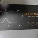 MZOO Luxury Sleep Eye Mask for Side Sleeper Men Women, Zero Eye Pressure 3D Sleeping Mask, Light Blocking Patented Design Night Blindfold, Soft Eye Shade Cover for Travel, Black