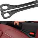 Car Seat Gap Filler Organizer 2 PCS Black Universal Seat Gap Plug Blocker Anti-Drop Console Catcher Phone Keys Storage for Car Truck SUV Auto Accessories Style1