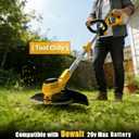 Cordless Weed Wacker for Dewalt 20V Battery, Electric Weed Eater, Weed Trimmer Battery Powered, Lawn Trimming (NO Battery Include)